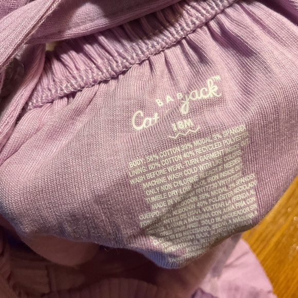 NWT Cat & Jack Baby Girl’s Ruffle Romper- Purple 18M - Picture 4 of 5
